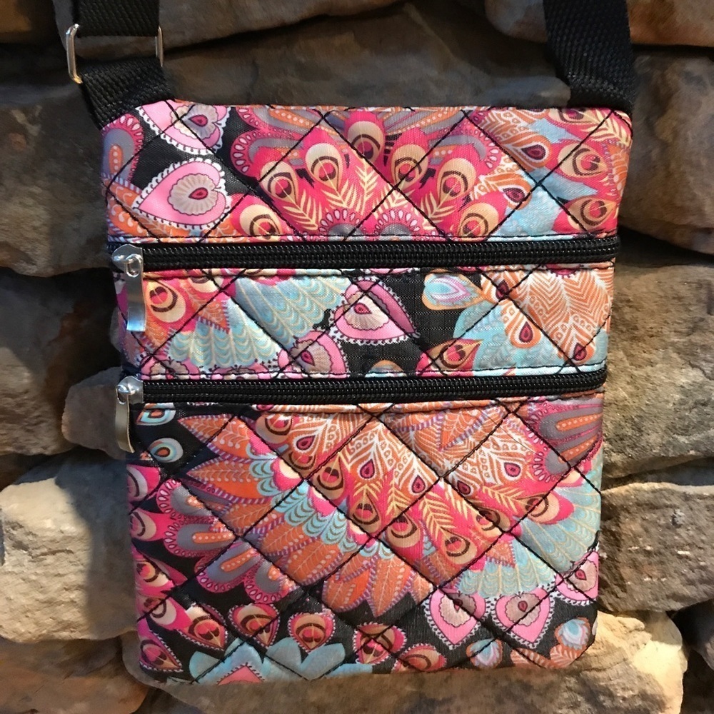 Black Peacock Parade Crossbody